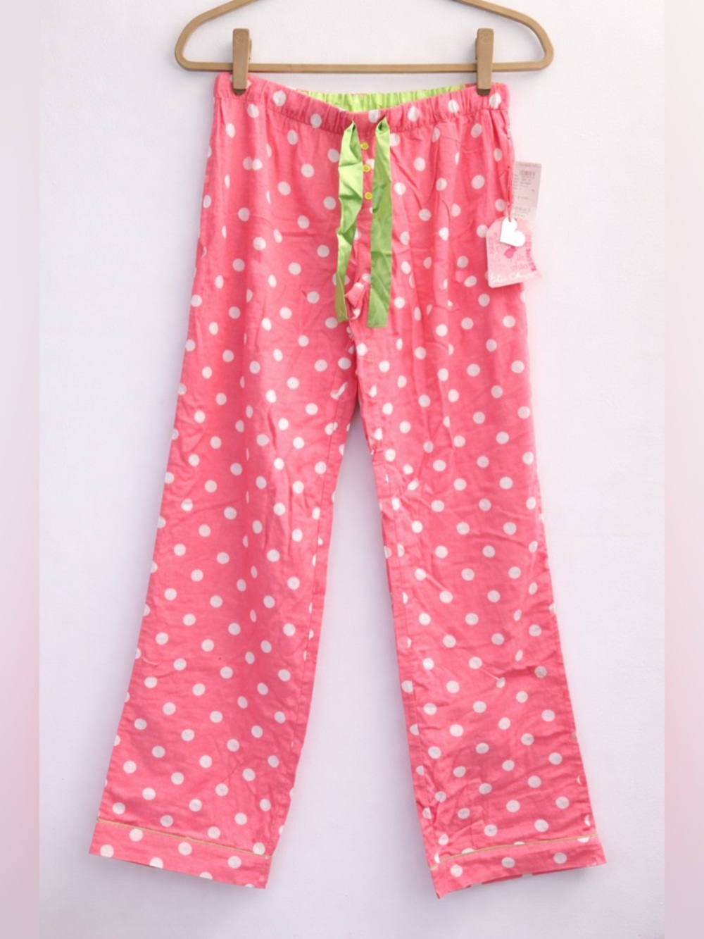❌SOLD❌ NWT Pink Polka Dot Pajama Pants 💕 Charlotte Russe Lounge Pants Size L